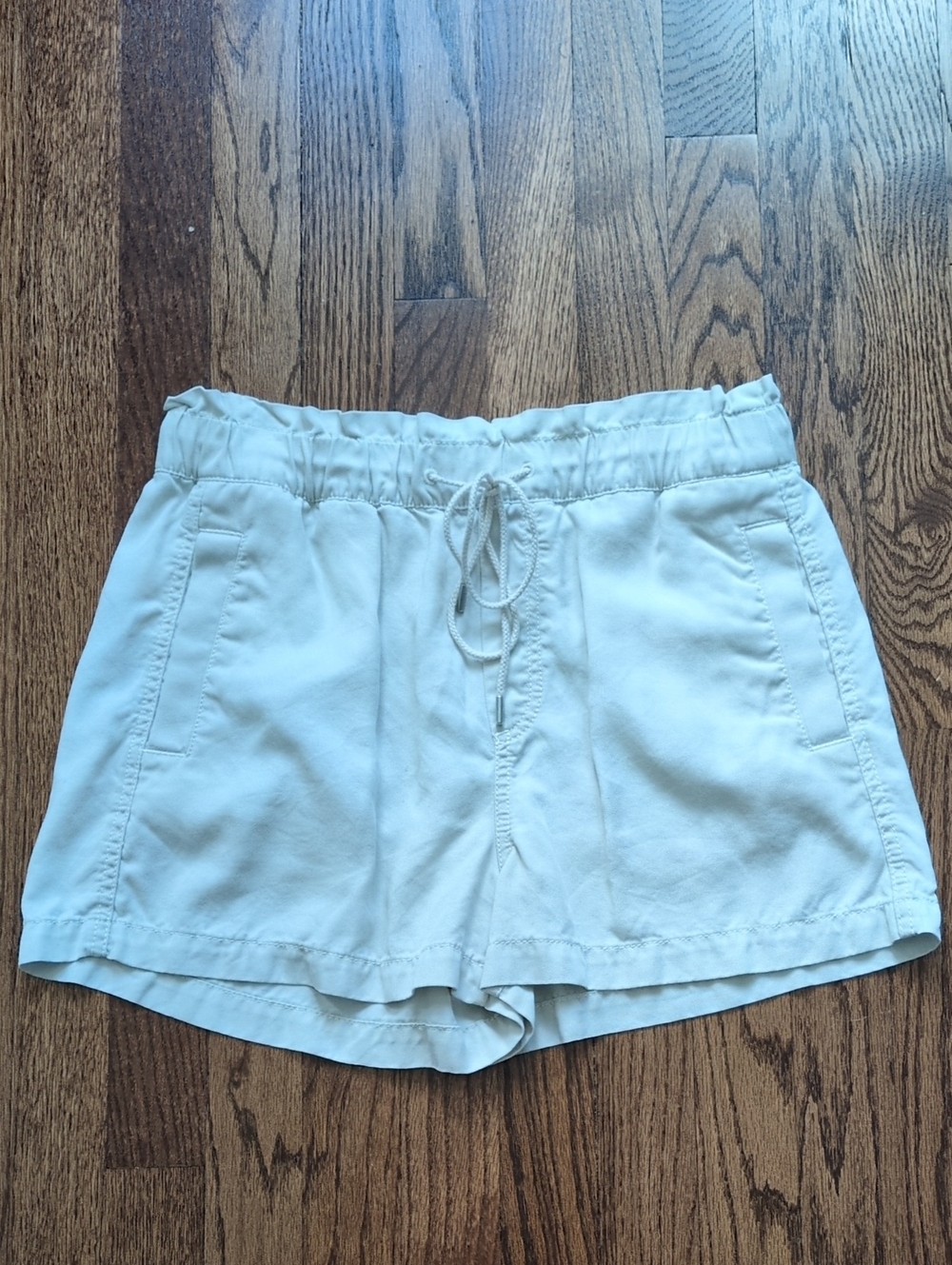 LOFT Women’s Drawstring Shorts in Light Beige